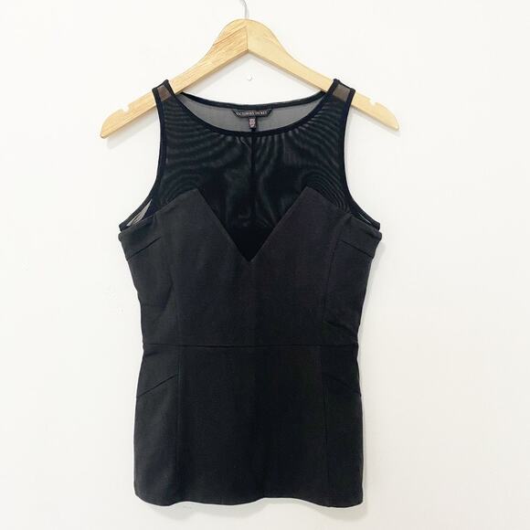 Victoria's Secret Black Mesh Workout Tank Size Small - Picture 1 of 5
